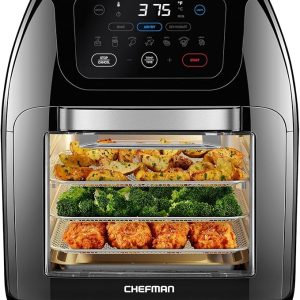 Chefman - Freidora digital multifuncional + asador, deshidratador, horno de&hellip;
