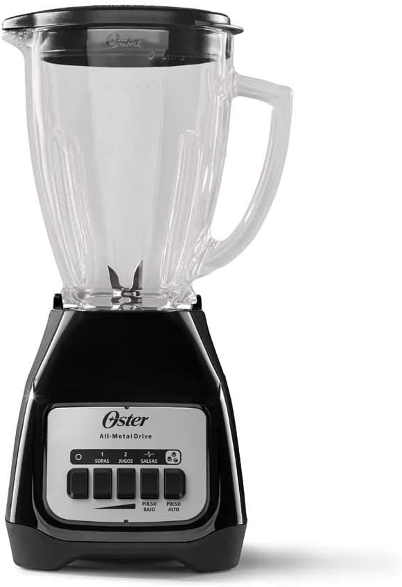 Oster® Licuadora Con Vaso De Vidrio Y Dos Velocidades Más Pulso Blstkagbpb